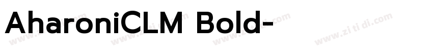 AharoniCLM Bold字体转换